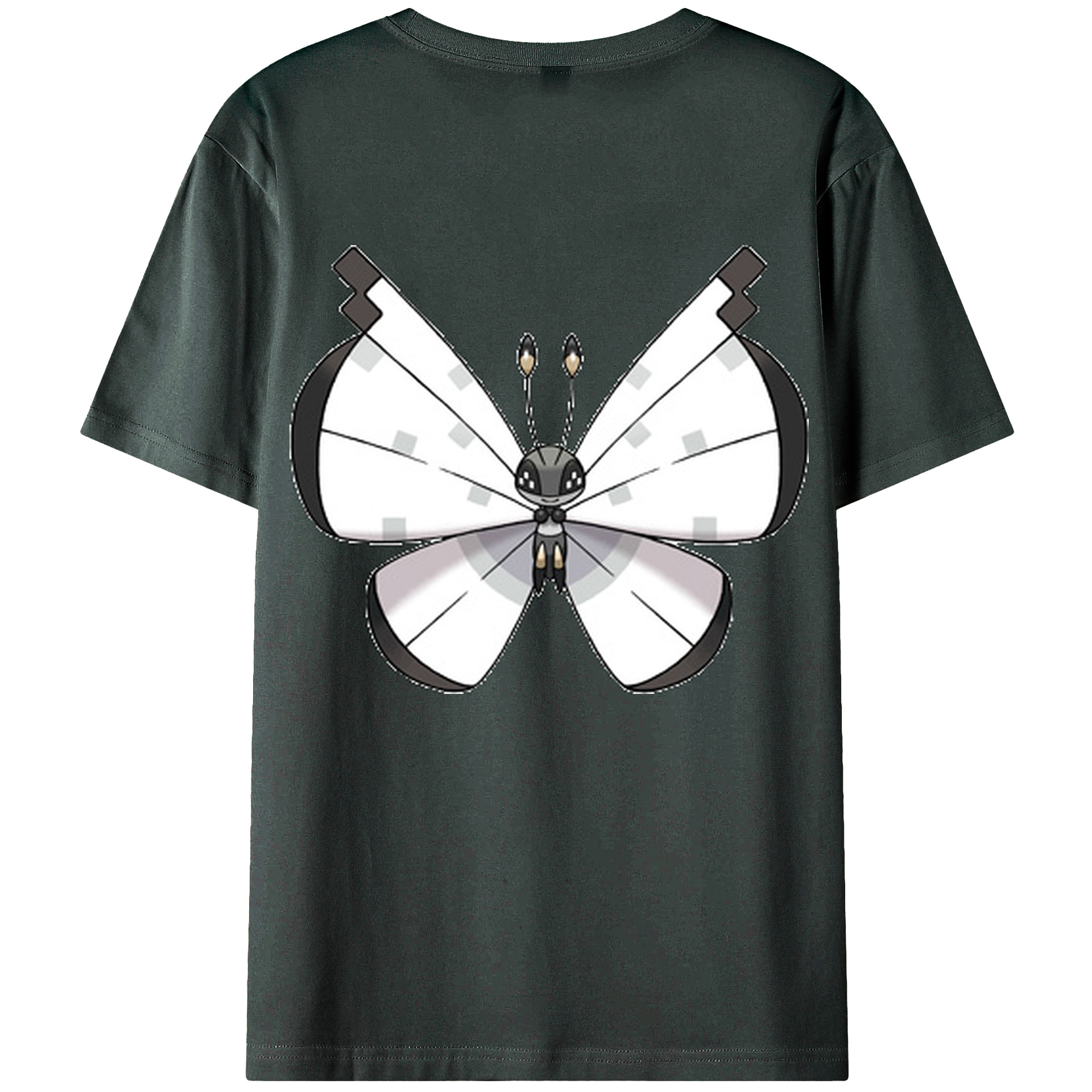 （画像用） ポケットモンスター Pokémon 綿100％ メンズ半袖Tシャツ（バックプリント） 通気性